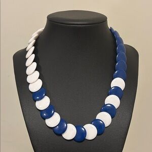 Vintage Avon Classic Blue and White Necklace